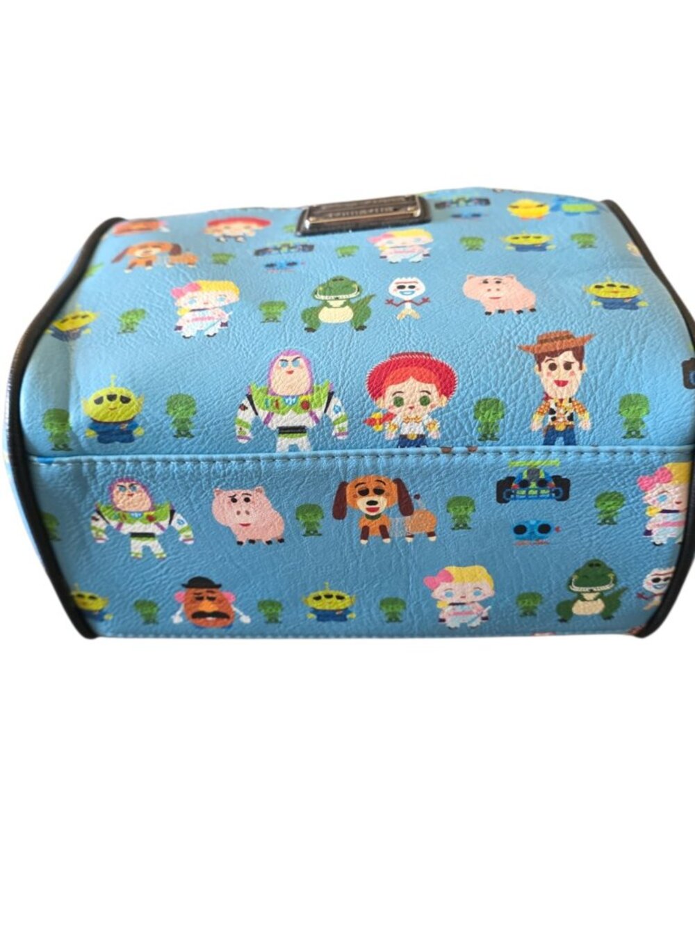 Loungefly Disney Pixar Toy Story Chibi Duffle Satchel Bag Blue Allover Print - Picture 16 of 16